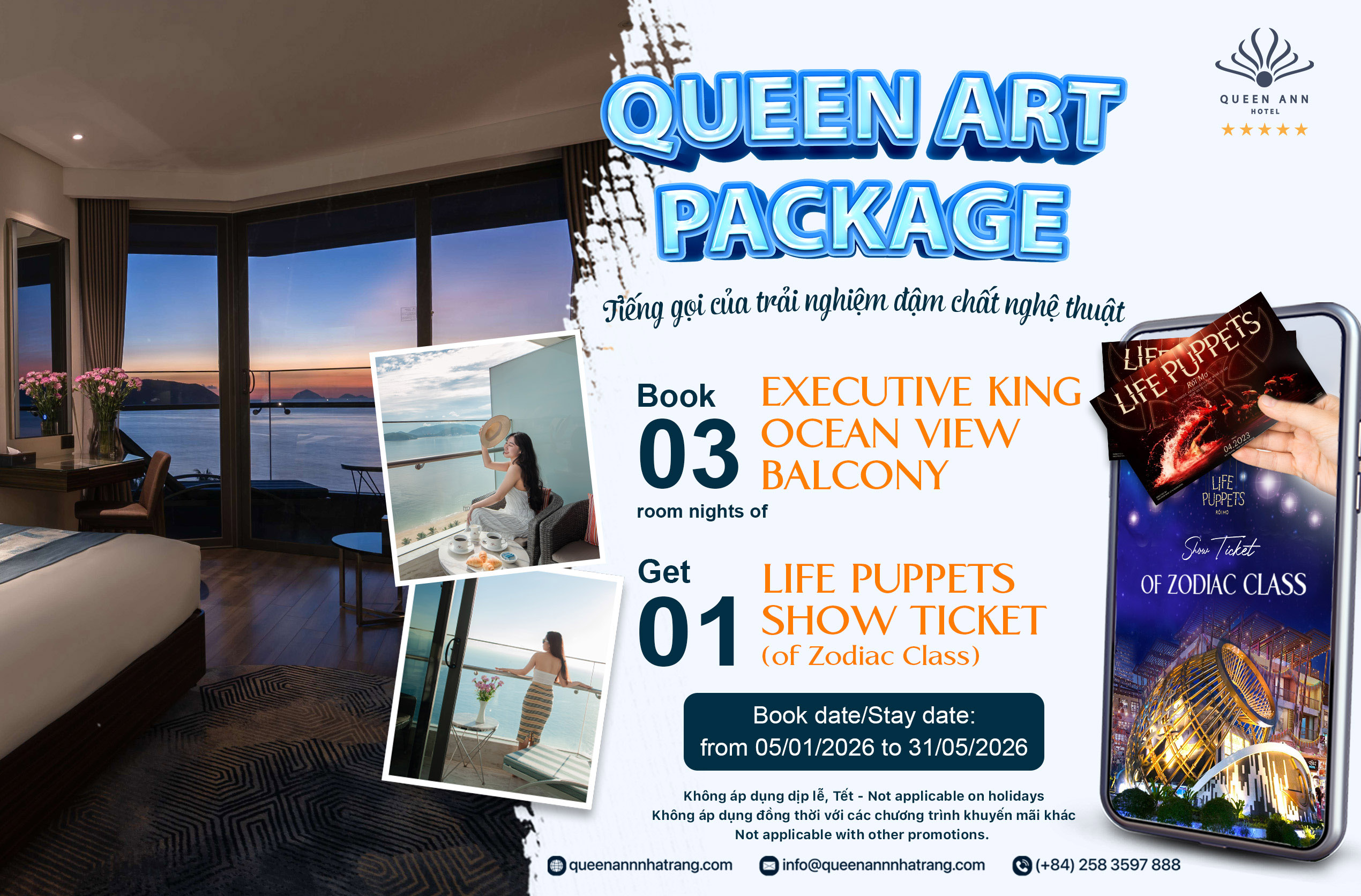 QUEEN ART PACKAGE - TIẾNG VẪY GỌI CỦA NHỮNG TRẢI NGHIỆM ĐẬM CHẤT NGHỆ THUẬT